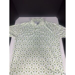 Saxxon Oak Golf Men's Polo Shirt 2XL Margarita AOP‎ Pattern- White